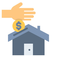 saving flat style icon