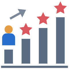 self flat style icon