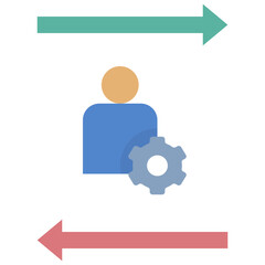 swap flat style icon