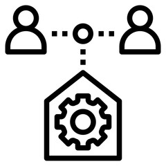 signal outline style icon