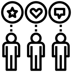 skill outline style icon