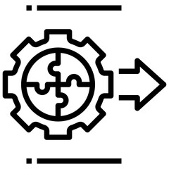 solution outline style icon