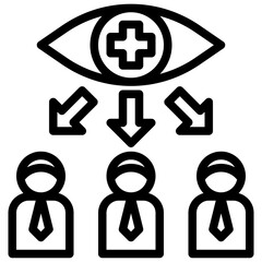 surveillance outline style icon