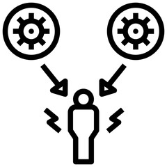 susceptible outline style icon