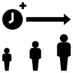 age glyph style icon