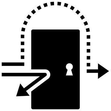 backdoor glyph style icon