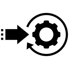 data input glyph style icon