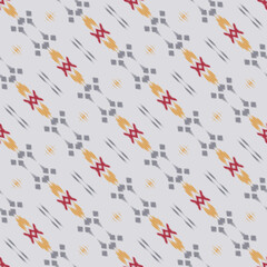 Fototapeta na wymiar Ikat seamless tribal cross Seamless Pattern. Ethnic Geometric Batik Ikkat Digital vector textile Design for Prints Fabric saree Mughal brush symbol Swaths texture Kurti Kurtis Kurtas