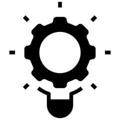 innovation glyph style icon