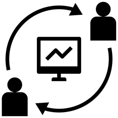 market glyph style icon