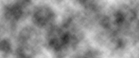 Abstract background with black sky with white clouds .Gray aquarelle painted paper textured canvas for design and Fog or smoke isolated on black background.. vintage and gray cloud paper texture .