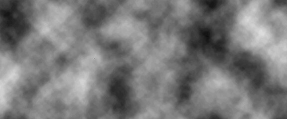 Abstract background with black sky with white clouds .Gray aquarelle painted paper textured canvas for design and Fog or smoke isolated on black background.. vintage and gray cloud paper texture .