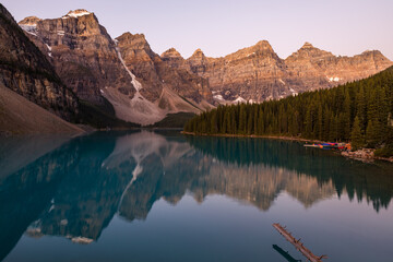 Lake Reflection in the Mountains - Moraine Lake