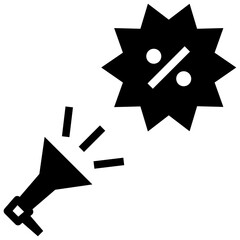 promotion glyph style icon