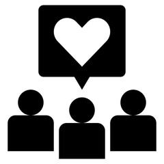 subscriber glyph style icon