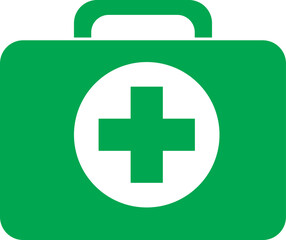 First aid kit icon vector isolated