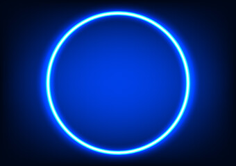 graphics design Circle glow with blue tone background vector illustration