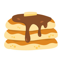 Delicious hand-drawn pancakes