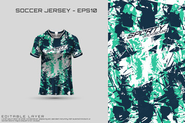 Sports jersey and t-shirt template sports jersey design vector. Sports design for football, racing, gaming jersey. Vector.