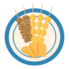 Sate Usus. Indonesian Food