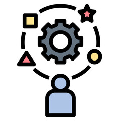 adaptation filled outline style icon