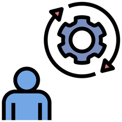 adaptation filled outline style icon