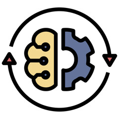 automatic filled outline style icon