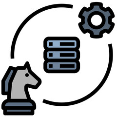 data filled outline style icon