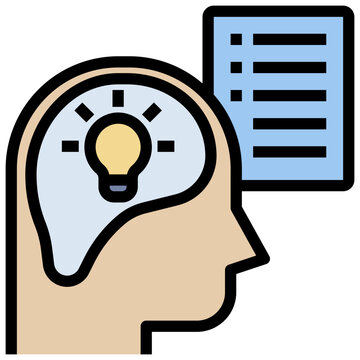 deductive filled outline style icon