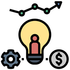 entrepreneur filled outline style icon