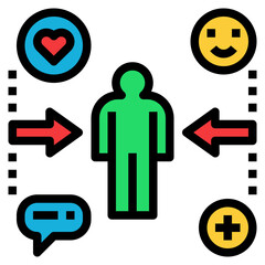 feedback filled outline style icon