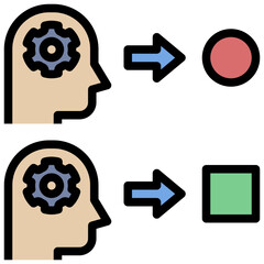 individual filled outline style icon