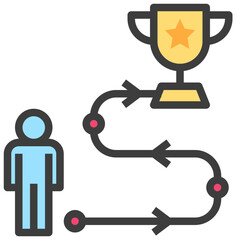 mission filled outline style icon