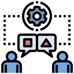 openness filled outline style icon