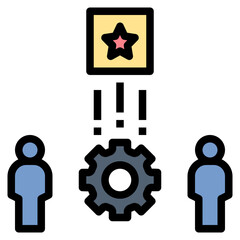 product filled outline style icon