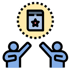 product filled outline style icon