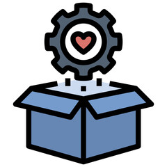 product filled outline style icon