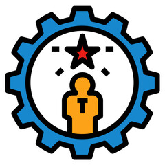 professional filled outline style icon