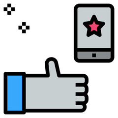 Obraz premium recommend filled outline style icon