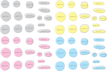 手書き風あしらいイラストセット