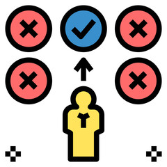 selection filled outline style icon