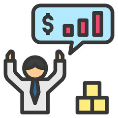 success filled outline style icon