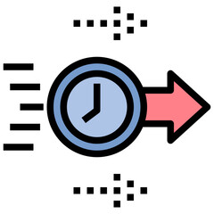 temporary filled outline style icon