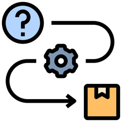 product filled outline style icon