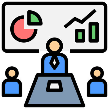 business meeting presentation charts clip art preview