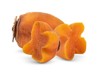 Dried persimmon isolated on transparent png