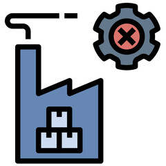 waste filled outline style icon