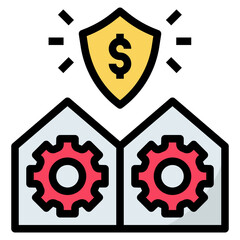 wotkstation filled outline style icon