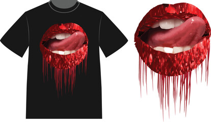 Pop lips love vector images