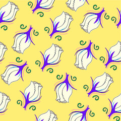 seamless floral pattern with flowers